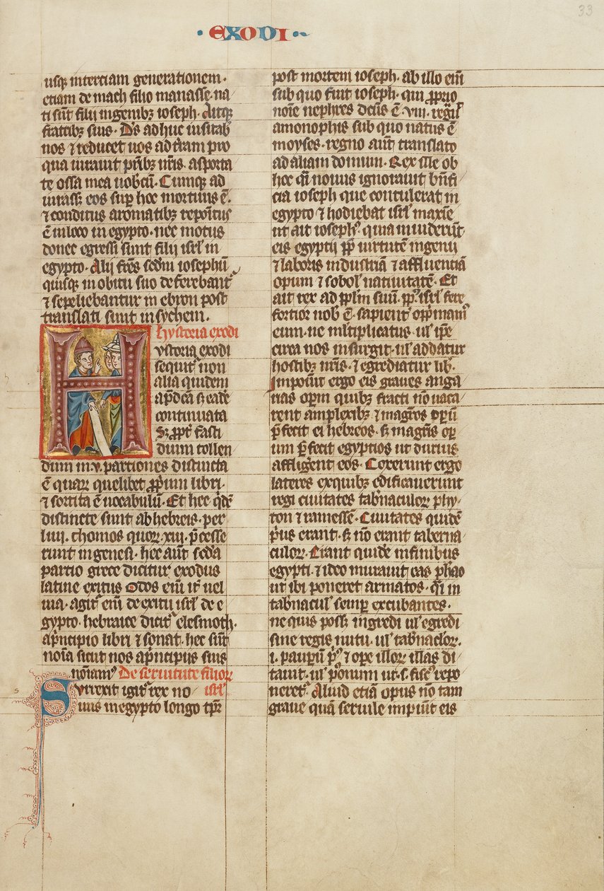 Inledande H: Moses talar till israeliterna av Unknown artist
