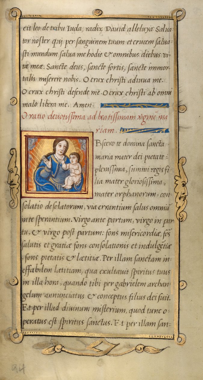 Inledande O: Jungfru Maria med barnet av Unknown artist