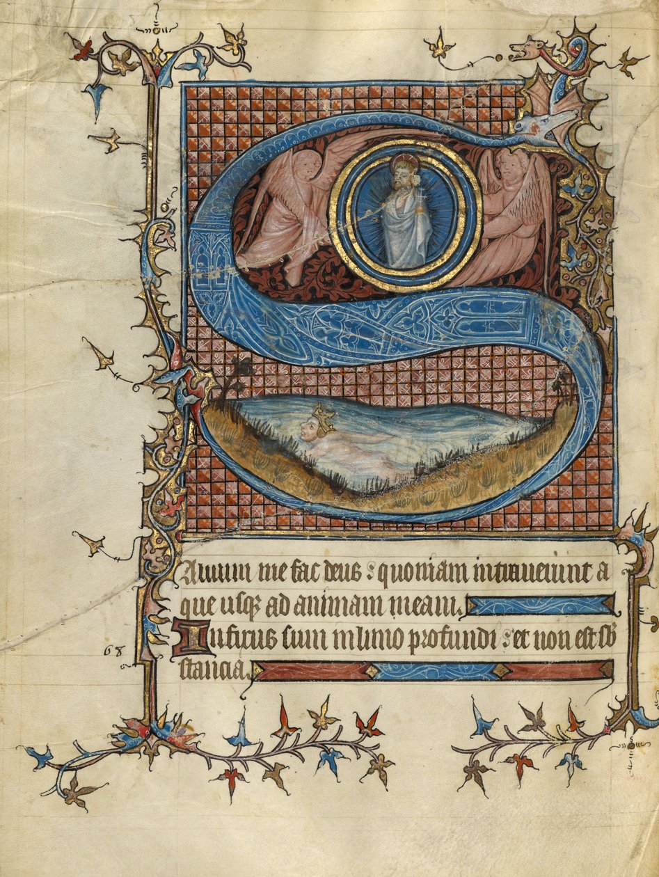 Inledande S: David i vattnet av Unknown artist