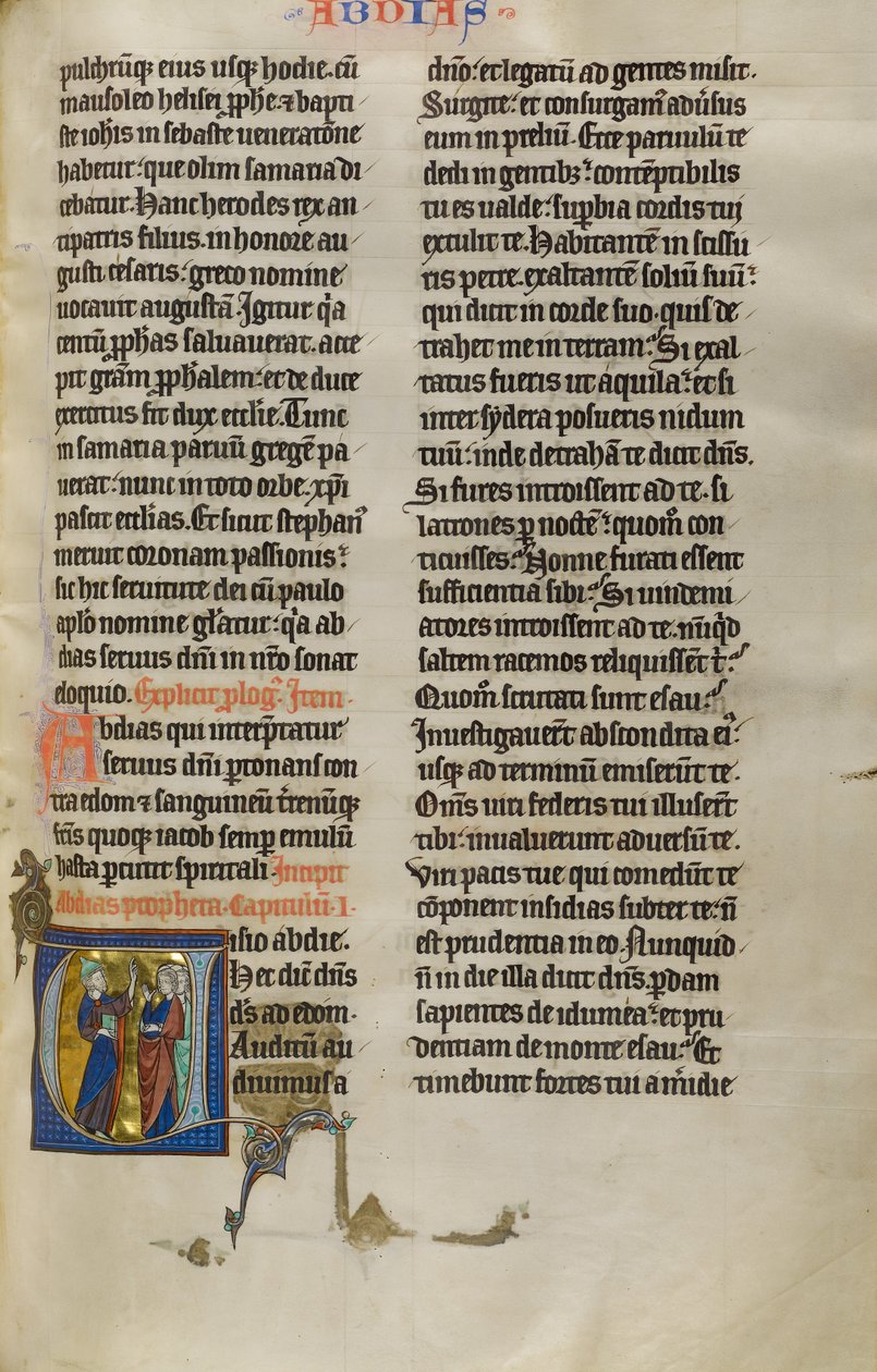 Inledande text V: Obadja talar till folket i Edom av Unknown artist