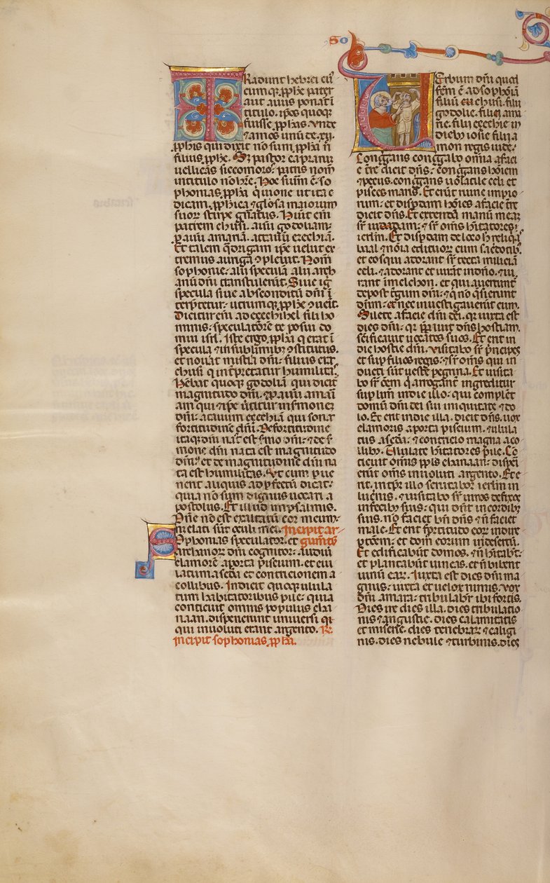 Inledande text V: Zefanias pekar på ett barn av Unknown artist