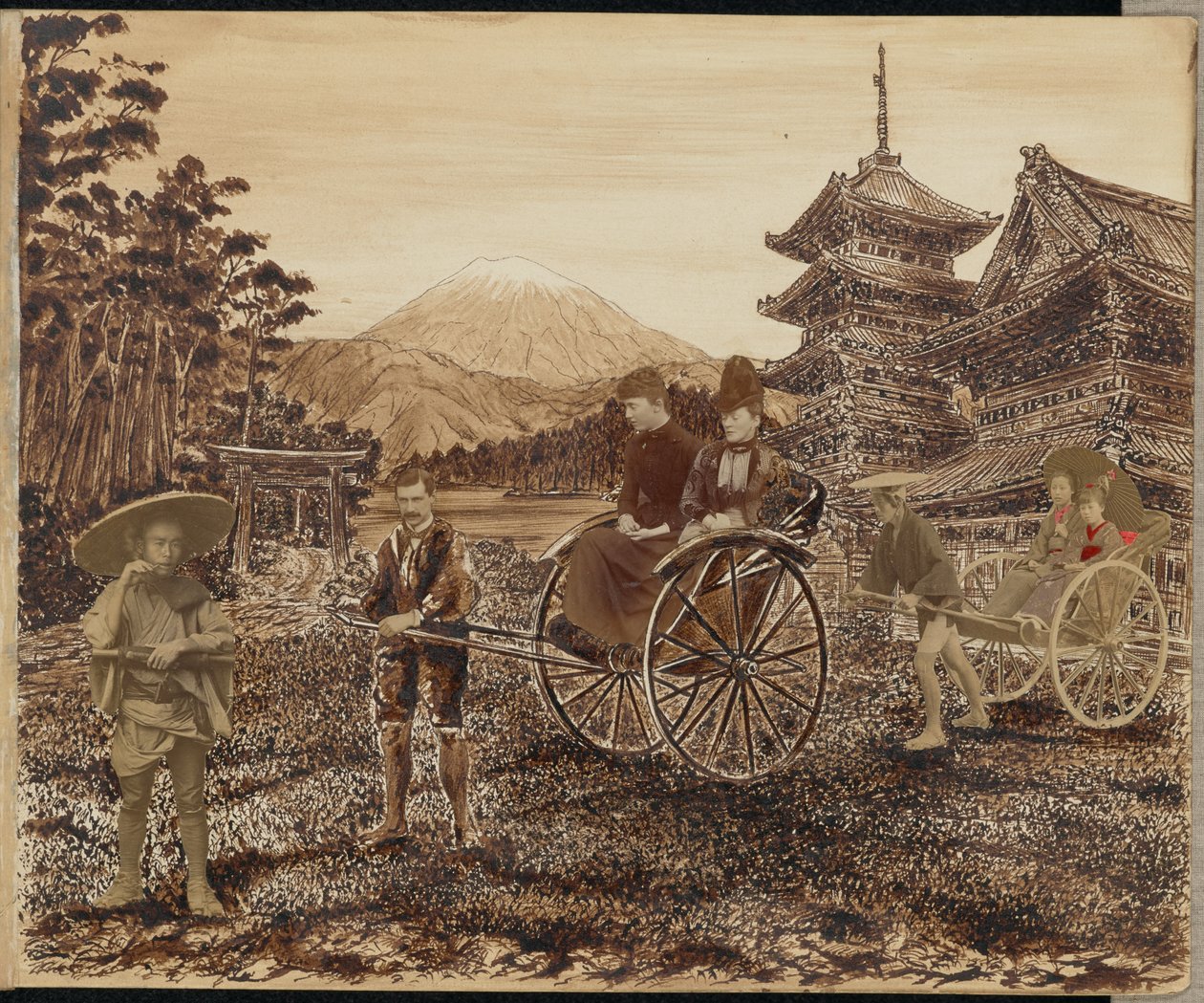 [Japansk scen] av Unknown artist