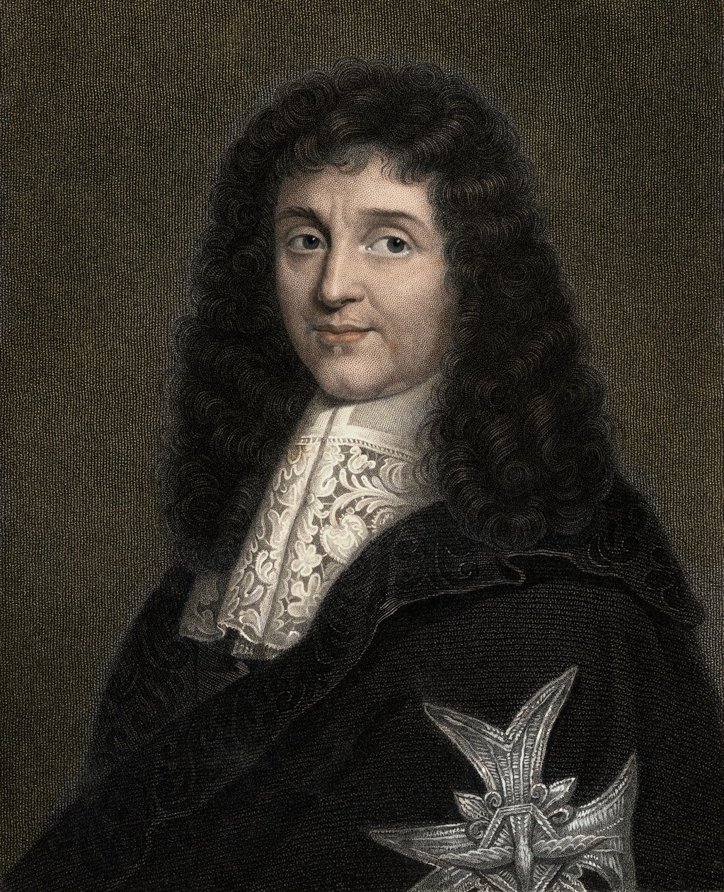 Jean Baptiste (Jean-Baptiste) Colbert 1619-1683 - gravyr - 1800-talet av Unknown artist