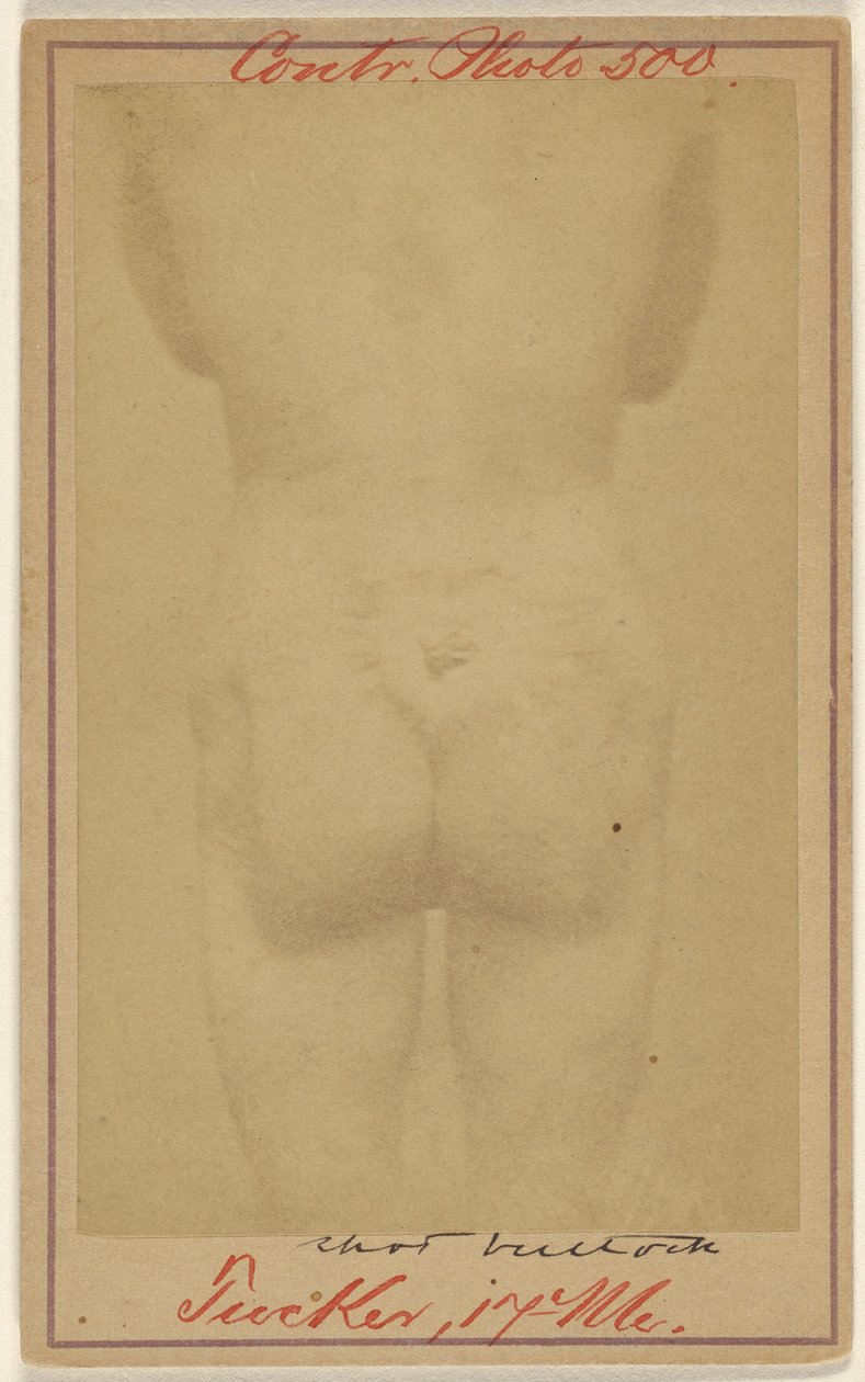 [Jno. E. Tucker, skjuten i baken, offer för inbördeskriget] av Unknown artist