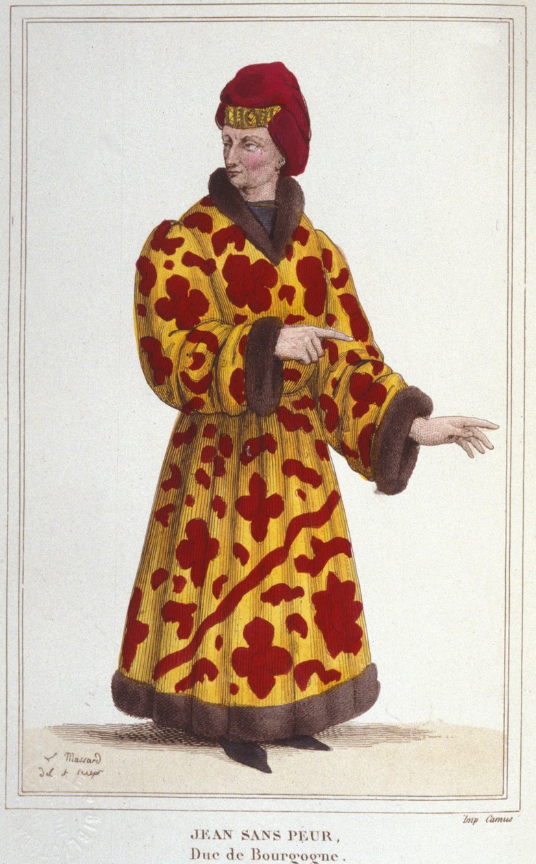 Johannes utan rädsla (1371-1419), hertig av Bourgogne. Gravyr från 1830 av Unknown artist