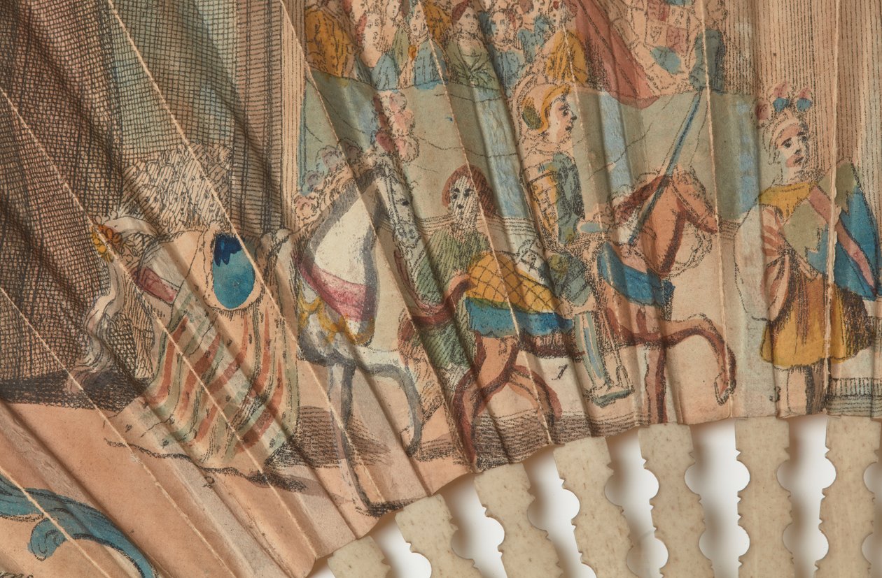 King George III kröningsfan av Unknown artist