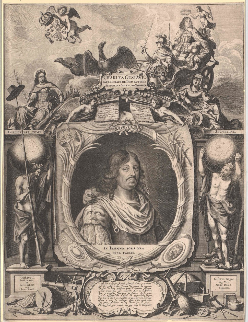 Kung av Sverige Karl X. Gustav (tryck) av Unknown artist