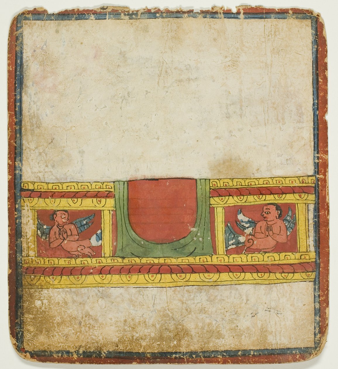 Kinnara-tronen, från en uppsättning initieringskort (Tsakali) av Unknown artist