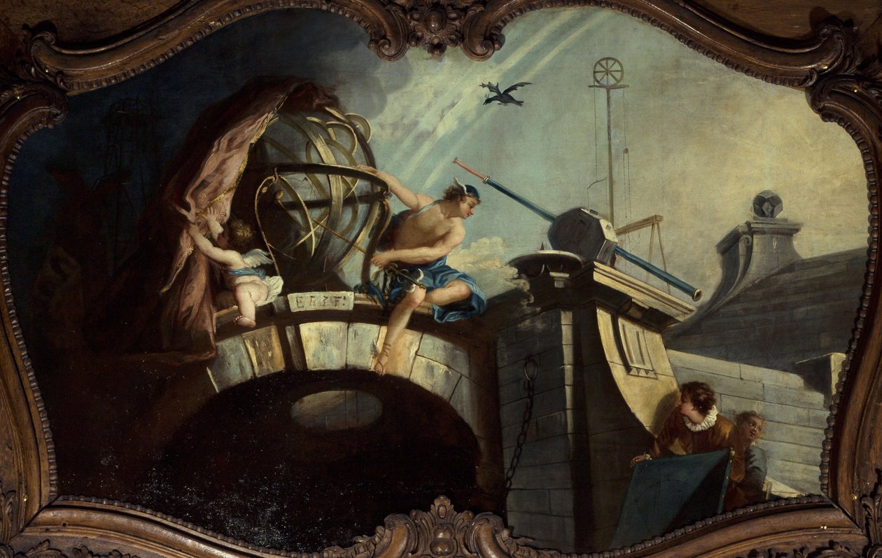 Astronomi, efter 1737 (olja på duk) av Unknown artist