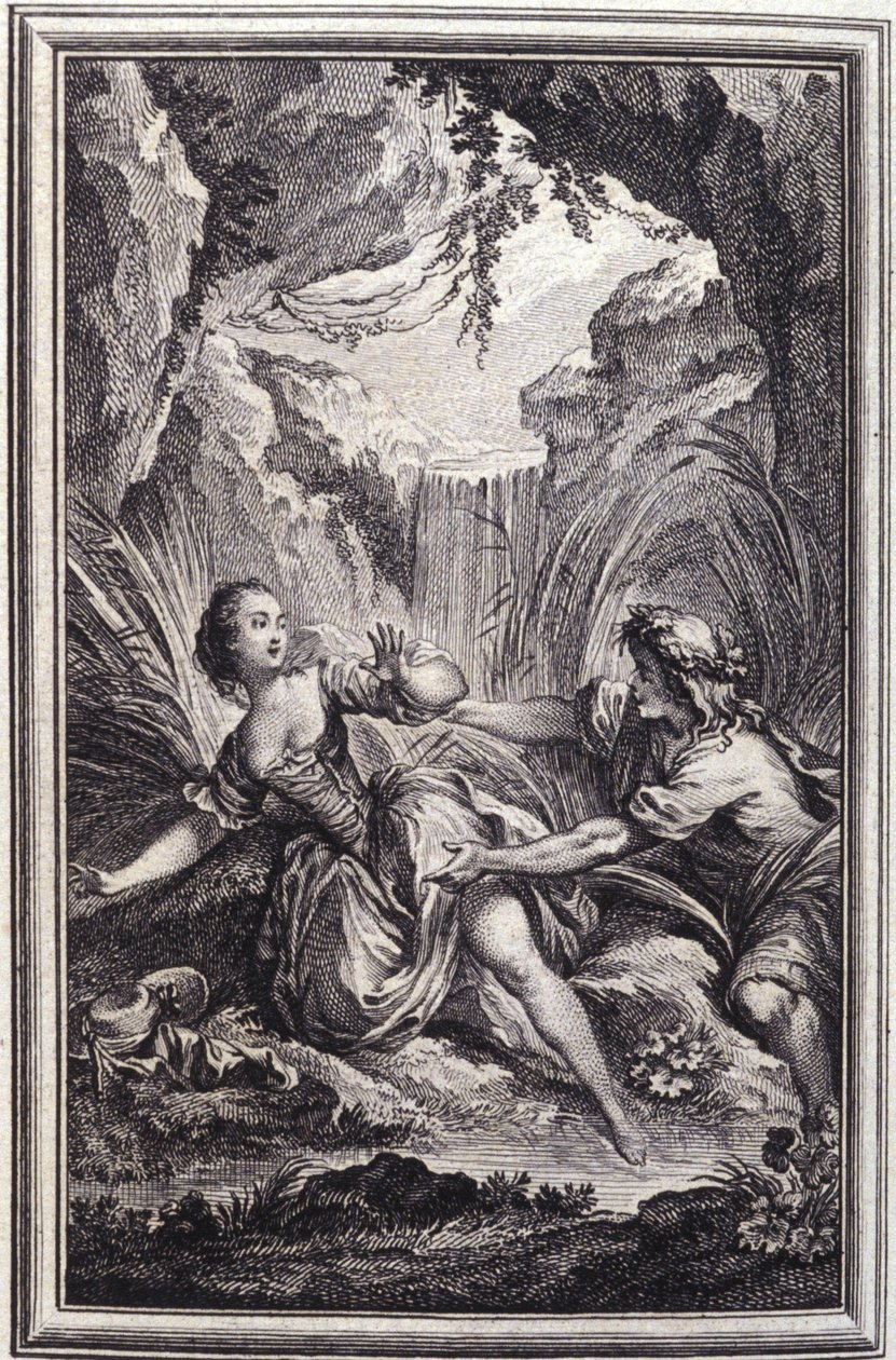 The Scamander River - i ""Berättelser och noveller på vers"" av Jean La Fontaine. 1762. av Unknown artist