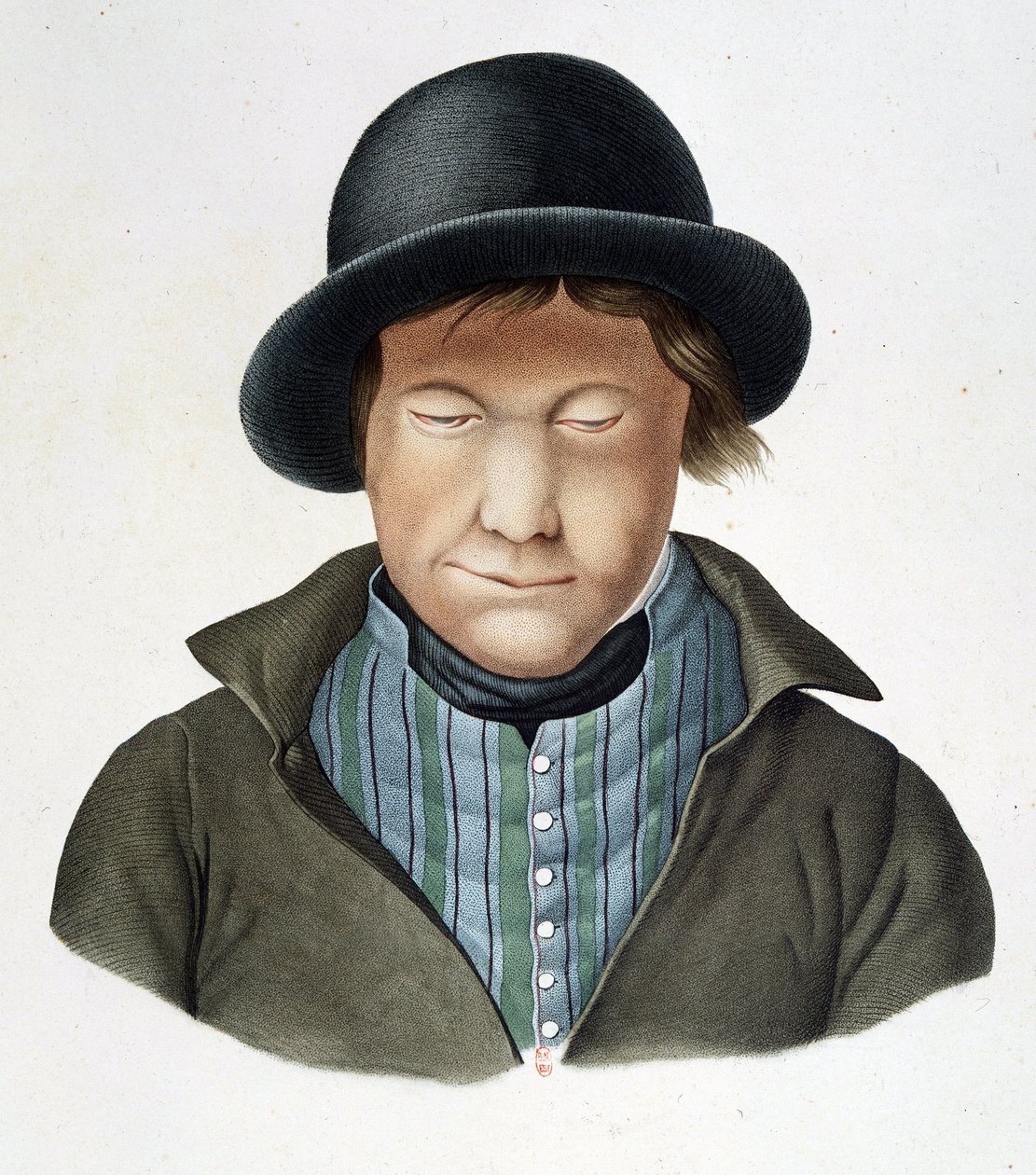 Lepers of Iceland, cirka 1840, B.N. av Unknown artist