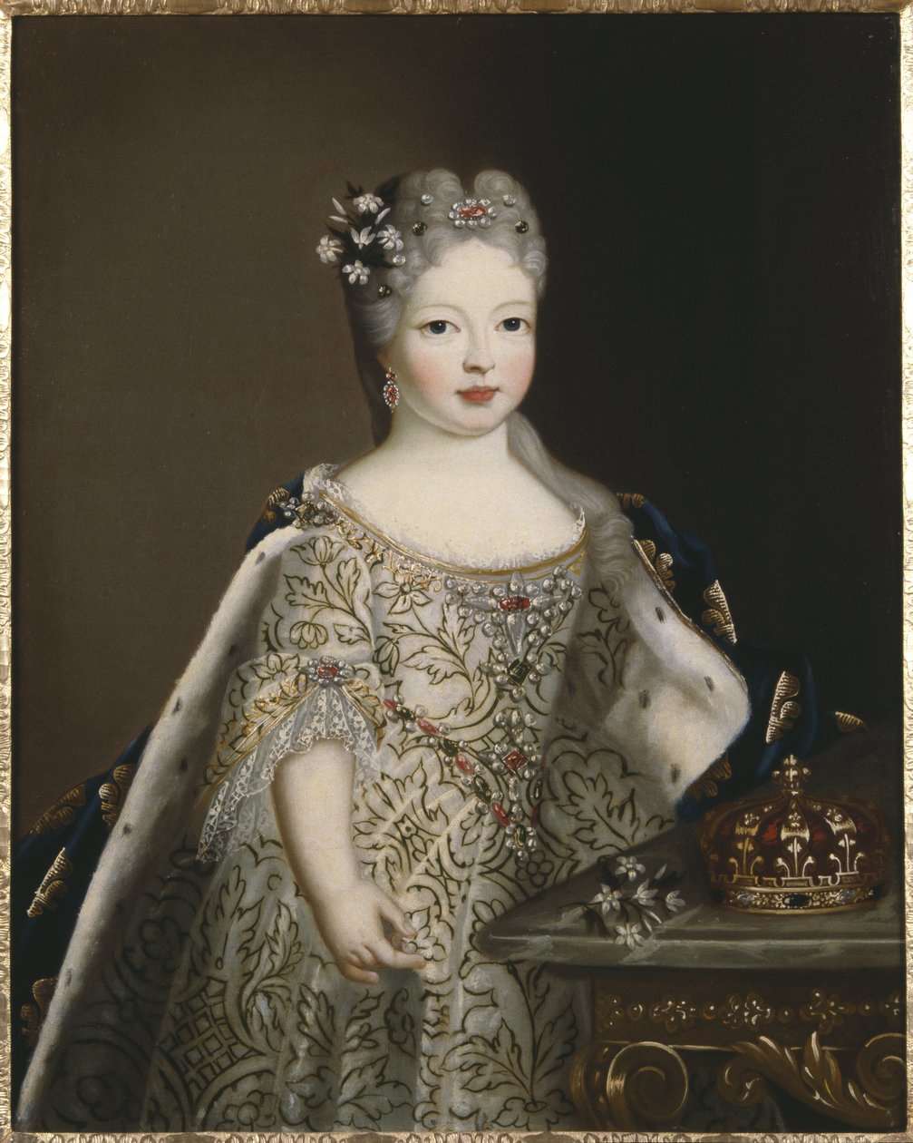 Infanta Maria Anne Victoria av Spanien, drottning av Portugal - Porträtt av Infanta Mariana Victoria av Spanien (1718-1781), drottning av Portugal, anonym . Olja på duk. Mått: 78x63cm. Nationalmuseum Stockholm av Unknown artist