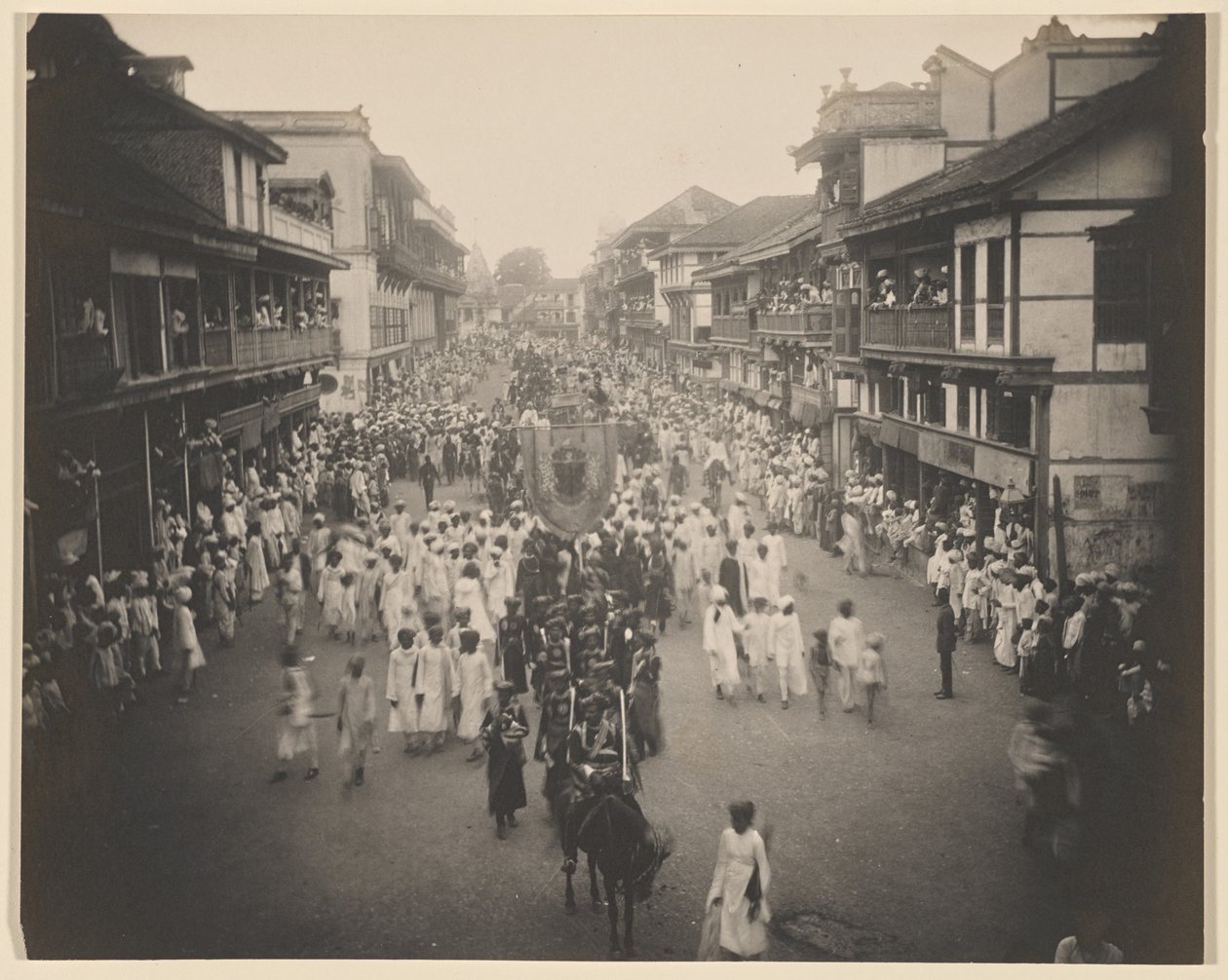 Lord Tawhursts ankomstprocession genom Lord Harris Road av Unknown artist