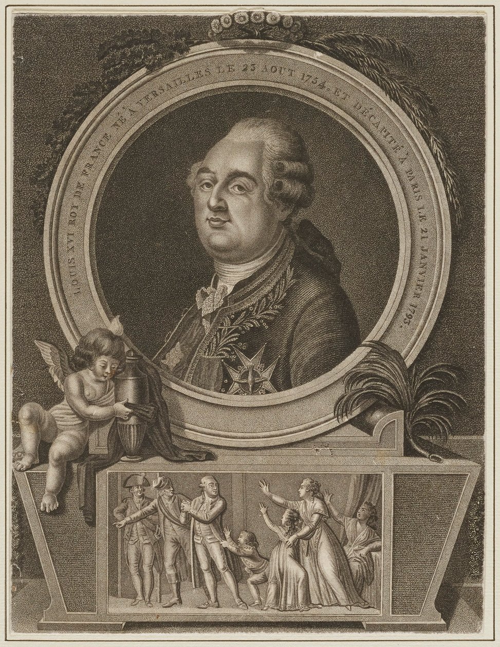 Ludvig XVI - kung av Frankrike av Unknown artist