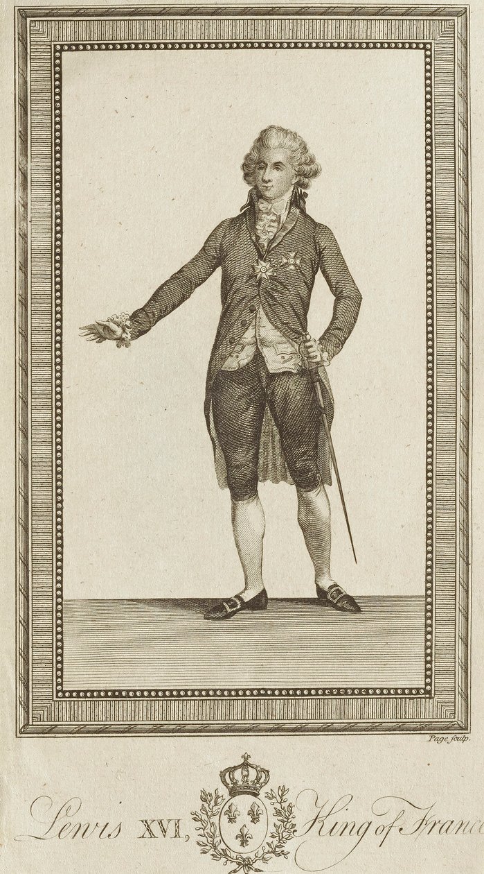 Ludvig XVI, kung av Frankrike av Unknown artist
