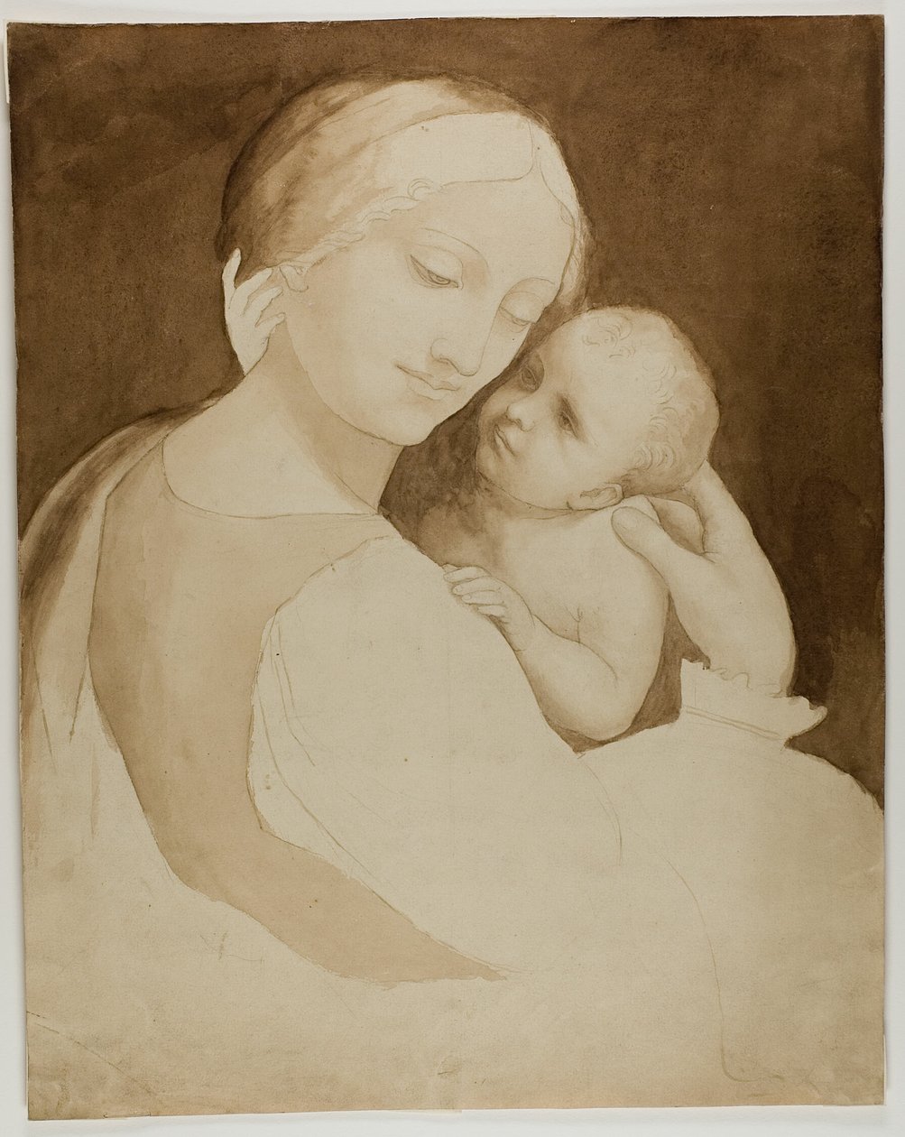 Madonna med barn (recto) och fragment av kvinnotorso (verso) av Unknown artist