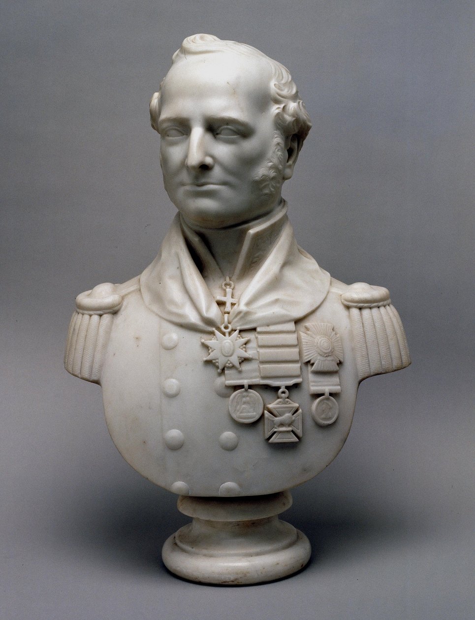 Marmorporträttbyst av generalmajor Sir Charles Philip Belson, KCB av Unknown artist