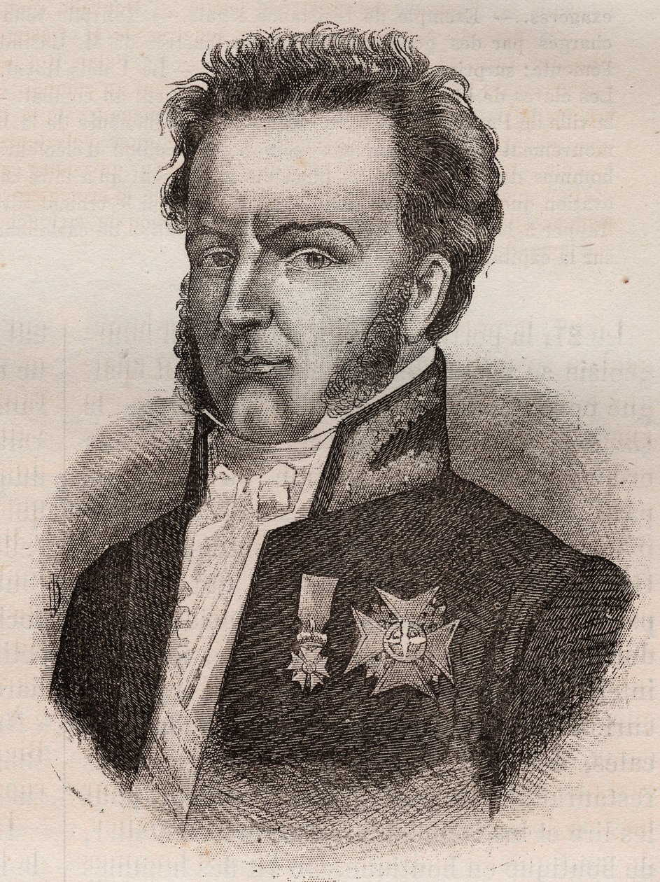 Martial de Guernon-Ranville (Guernon Ranville), fransk magistrat och politiker - 1787 -1866 av Unknown artist