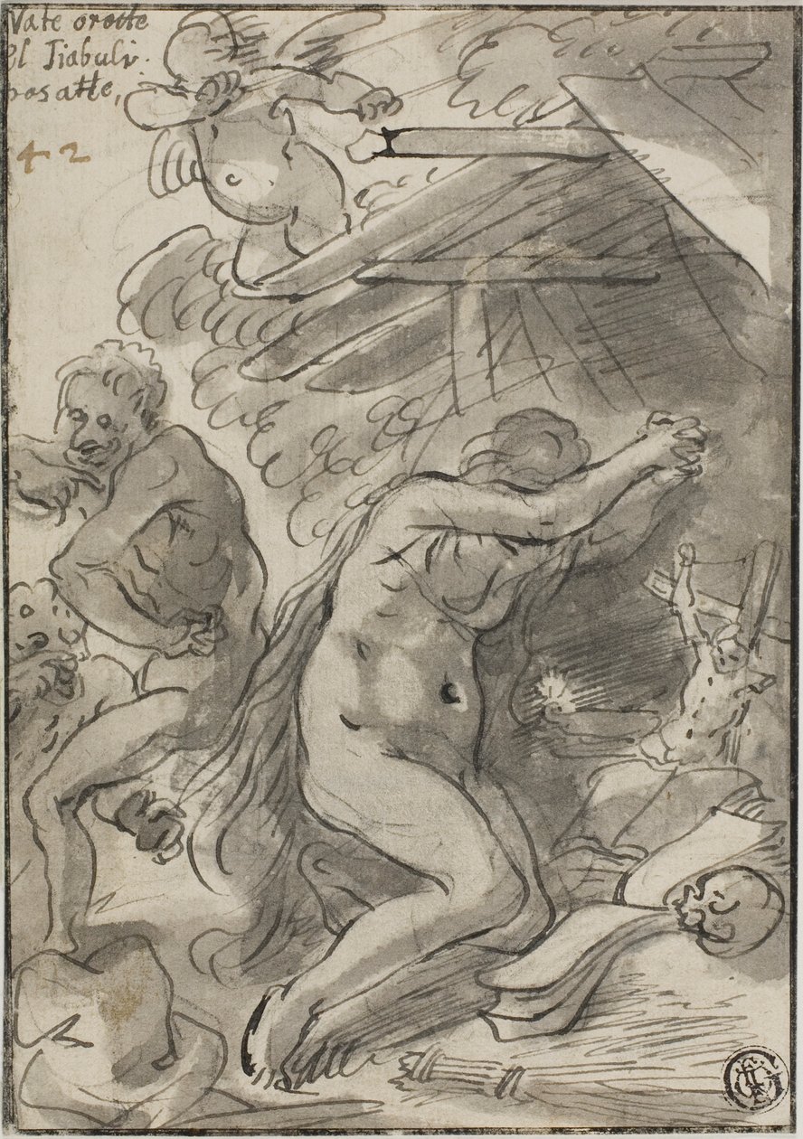 Maria Magdalena i vildmarken av Unknown artist
