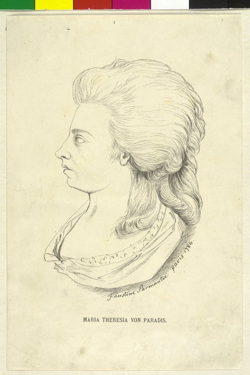 Mary Theresia von Paradis av Unknown artist