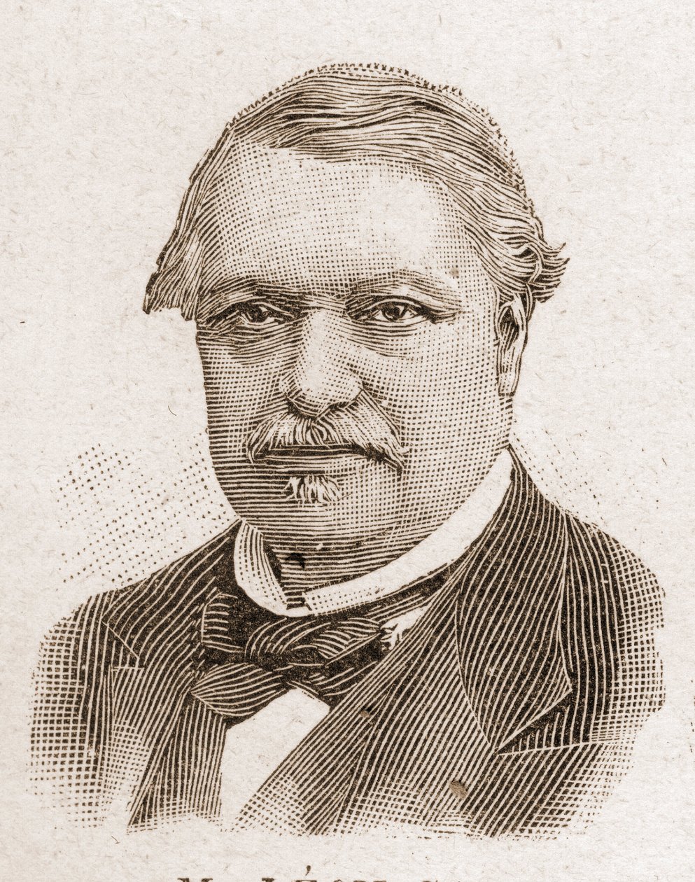 Medlemmar av Academy Francaise 1895: porträtt av Leon Say (1826-1896), fransk ekonom och politiker. av Unknown artist