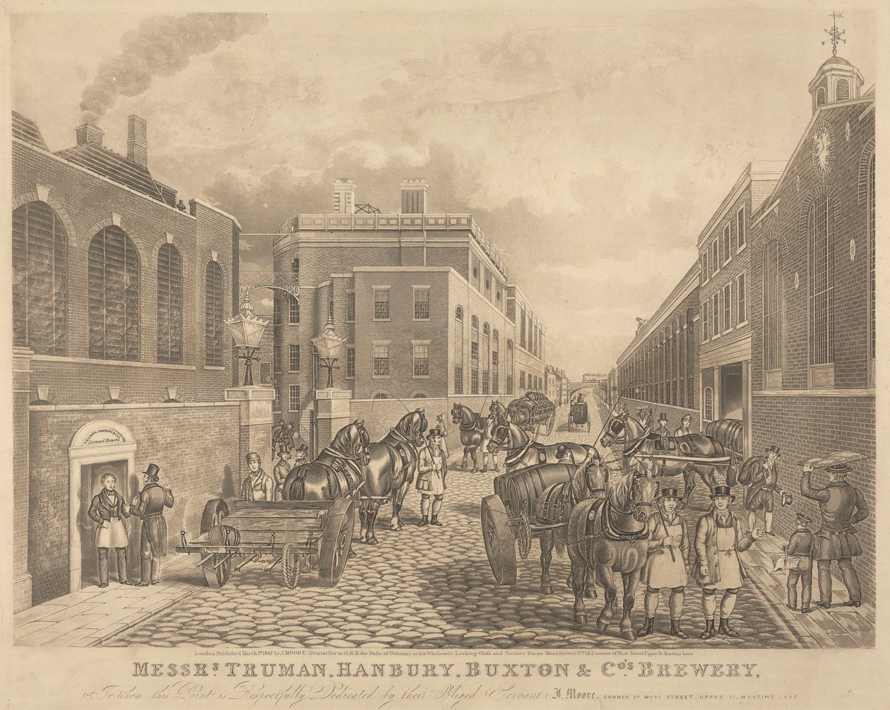 Herrar Truman, Hanbury, Burton & Co.s bryggeri av Unknown artist