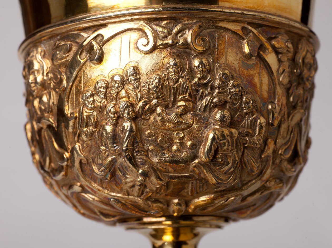 Metallsmide. Bägare. Gåva av kanon A. Le Vaillant de la Bassarderie, dekanus för katedralkapitlet 1726 till 1758. 1700-talet. Detalj. av Unknown artist
