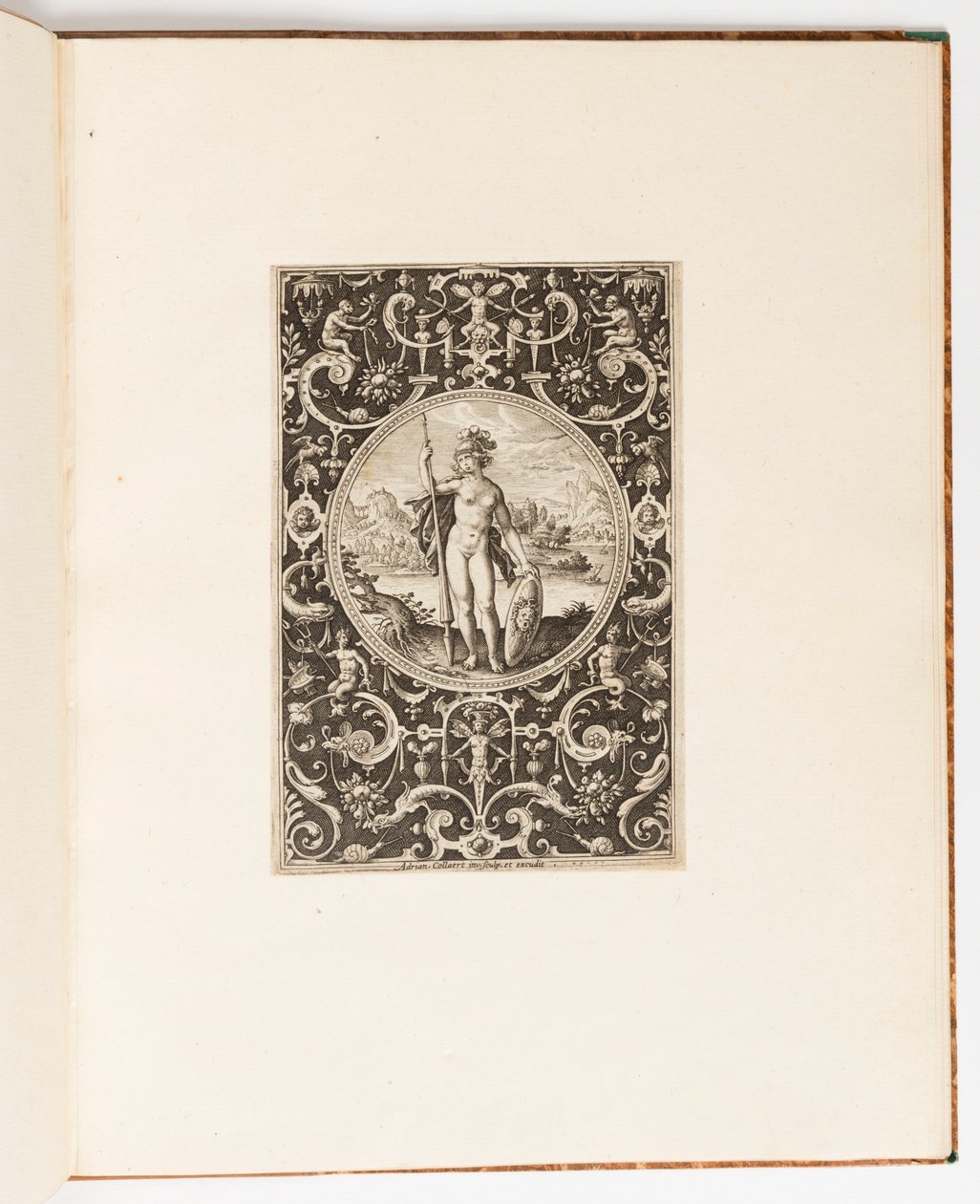 Minerva, tallrik från en svit med 6 prydnadsmönster med Judgment of Paris av Unknown artist