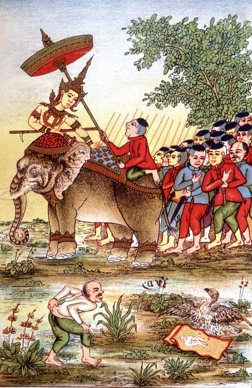 Uppdrag till Indokina av Augustus Pavie, fransk upptäcktsresande och diplomat (1847 - 1925), sent 1800-tal. Bibliotek för dekorativ konst i staden Paris. Maciet samling. av Unknown artist