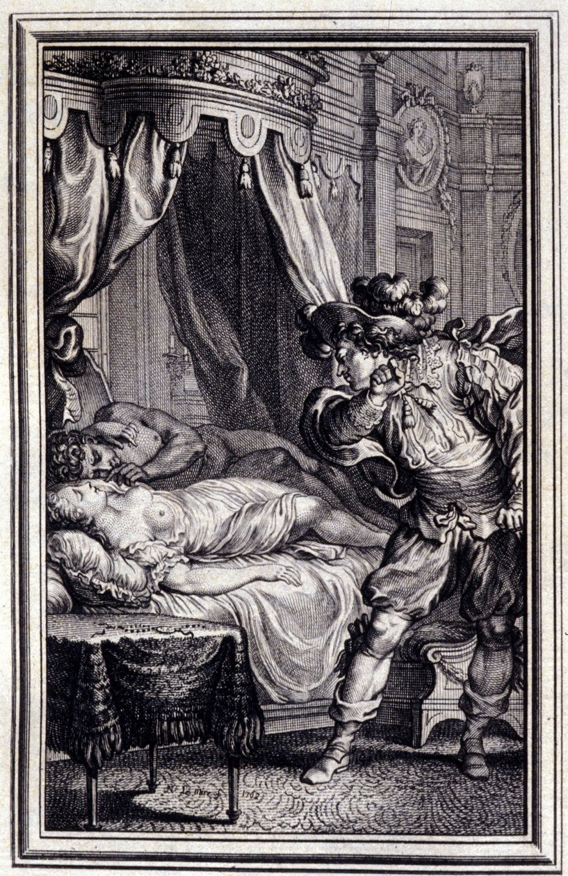 Mona Lisa - i ""Berättelser och noveller på vers"" av Jean La Fontaine. 1762. av Unknown artist