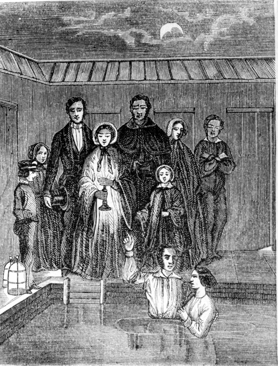 Mormondop. 1800-talsgravyr. av Unknown artist