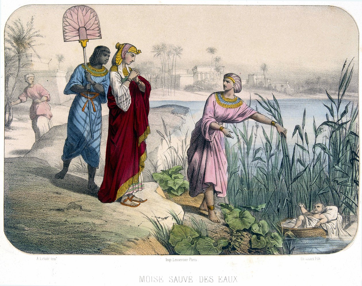 Moses räddar vatten - Bibeln av Unknown artist