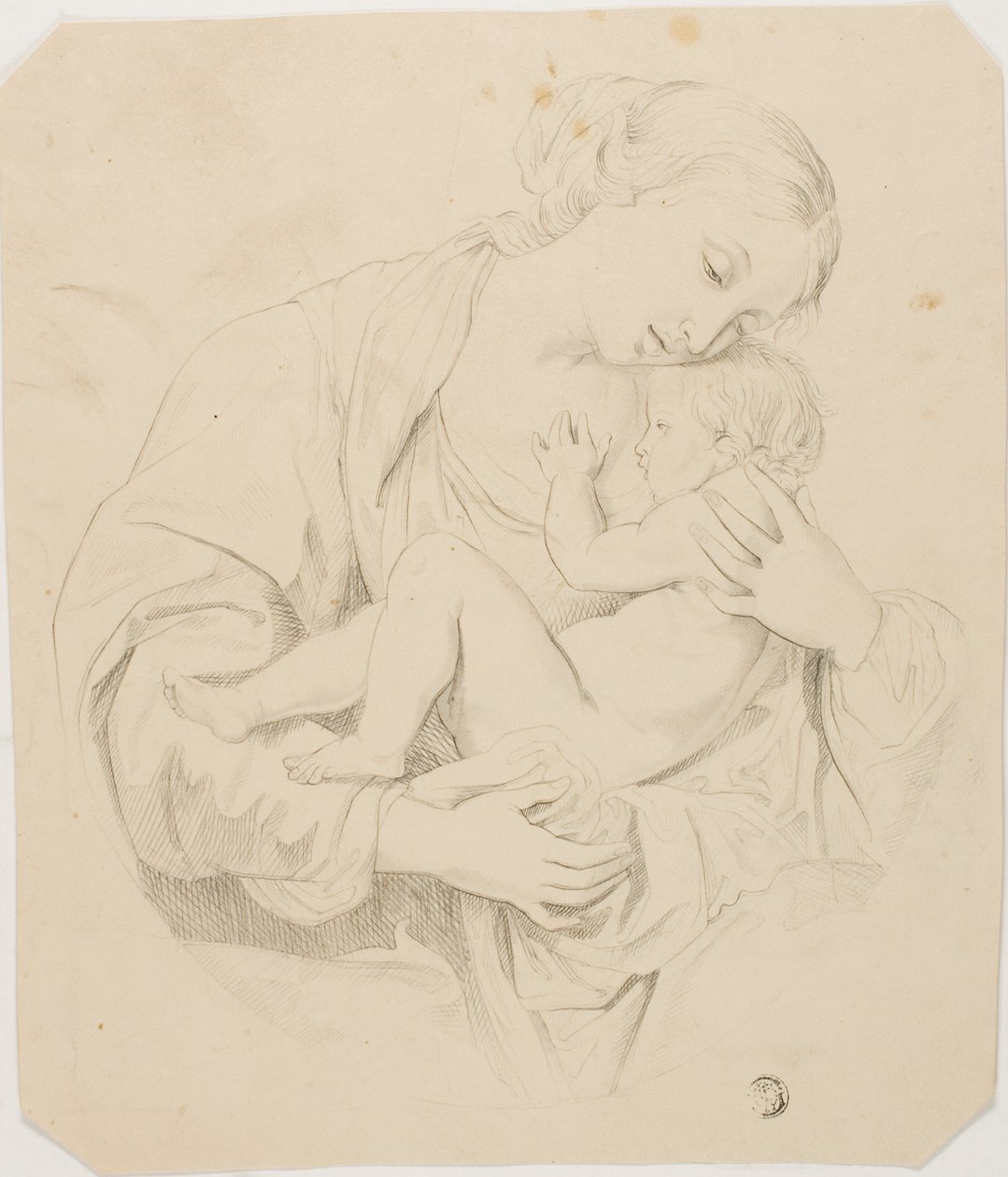 Mamma och barn av Unknown artist