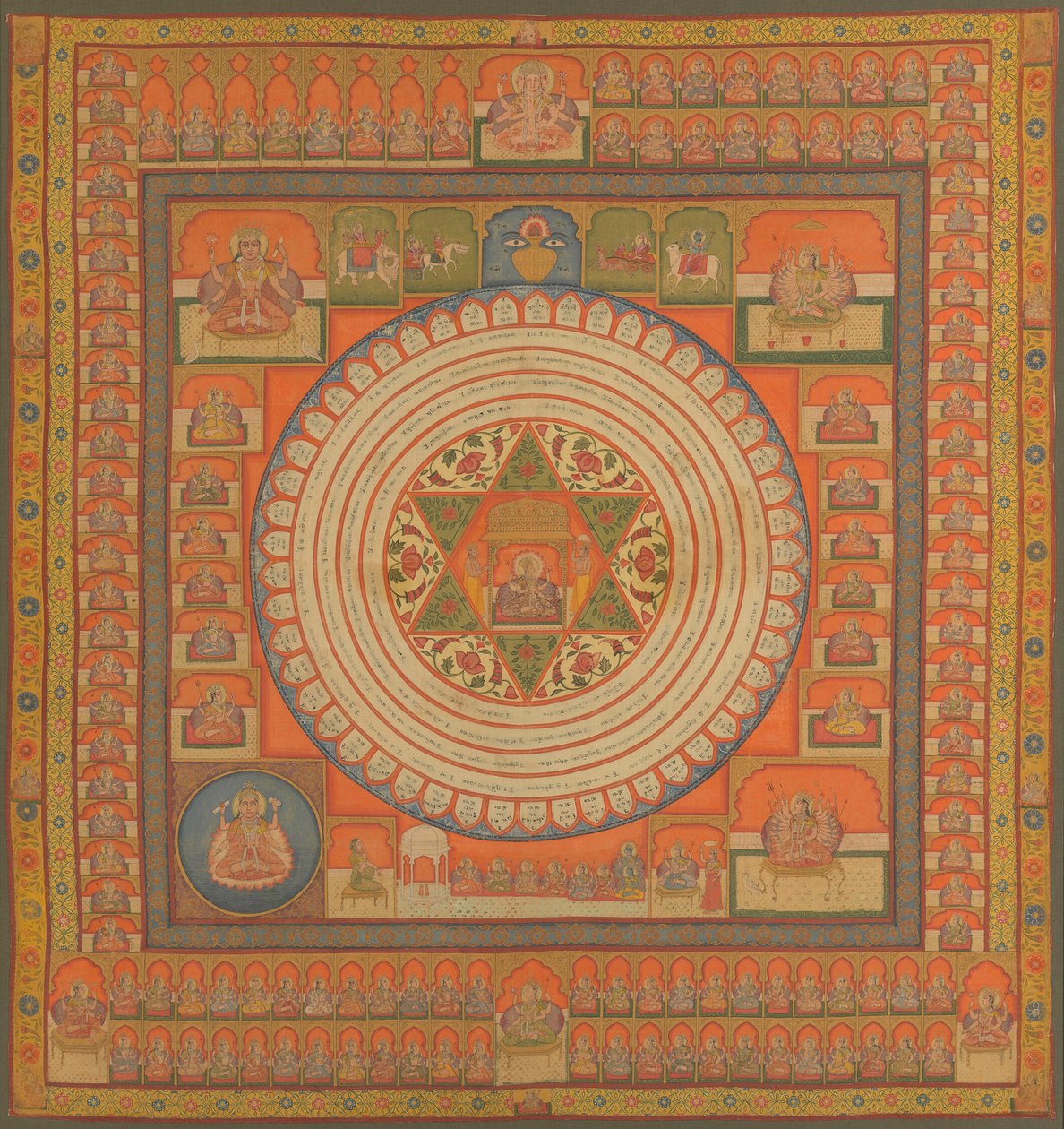Mystiskt diagram (Yantra) av Unknown artist