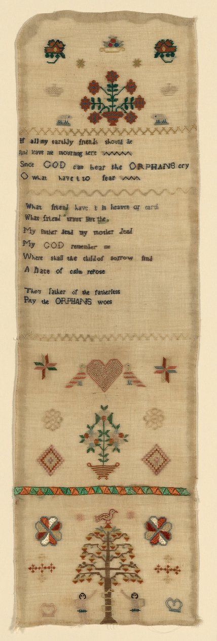 Sampler med nålbindning av Unknown artist