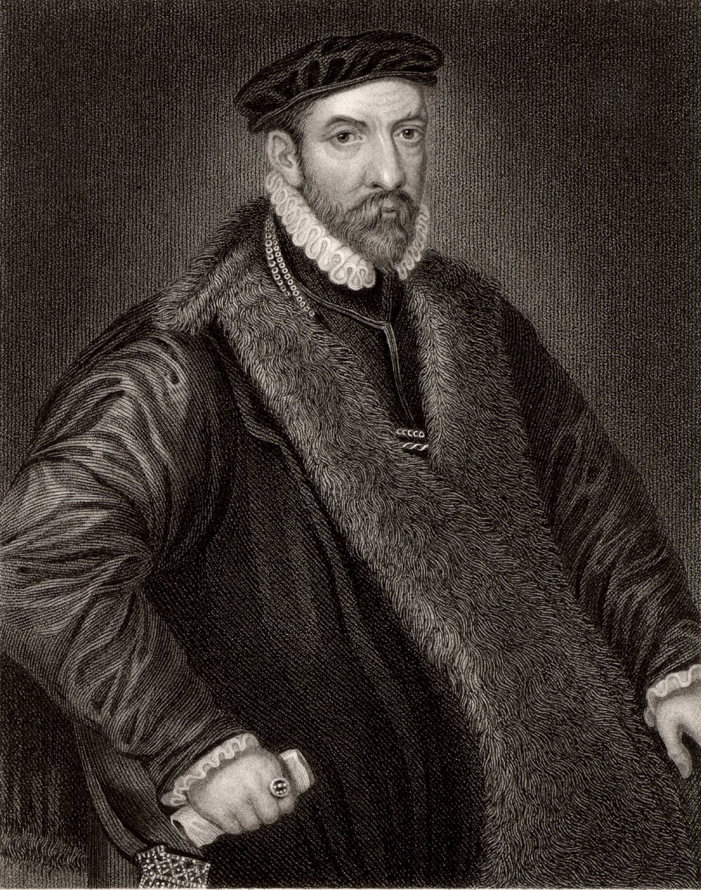 Nicholas Bacon (1509-1579) av Unknown artist