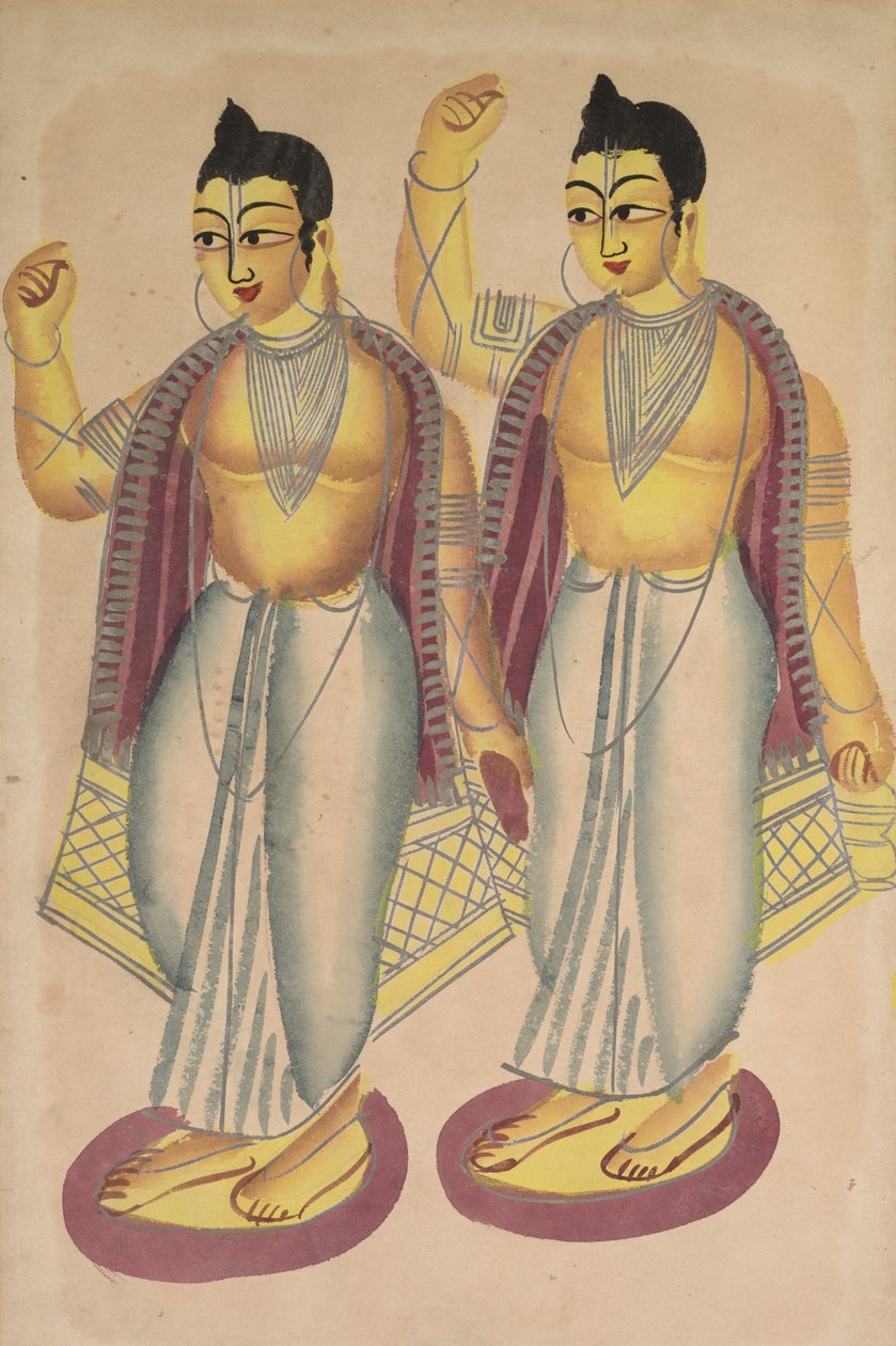 Nitai och Gaur av Unknown artist