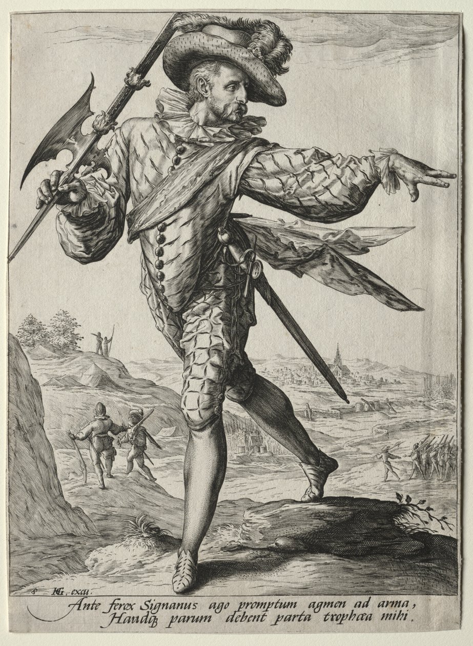 Officerare och soldater från kejsar Rudolf II:s livvakt: Sergeant av Unknown artist