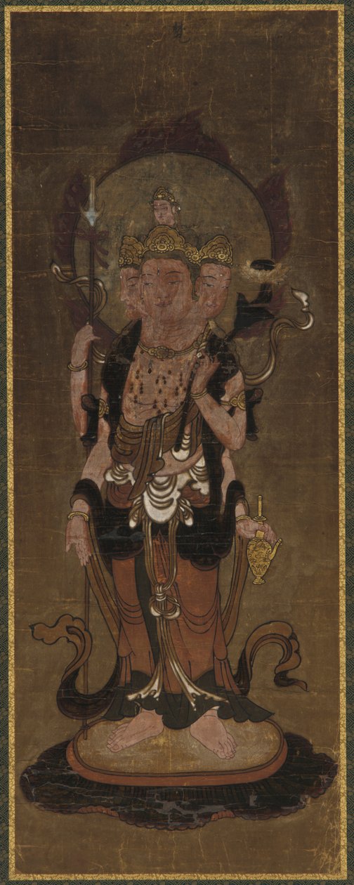 En av de tolv deva: Bonten (<em>Brahma</em>) av Unknown artist