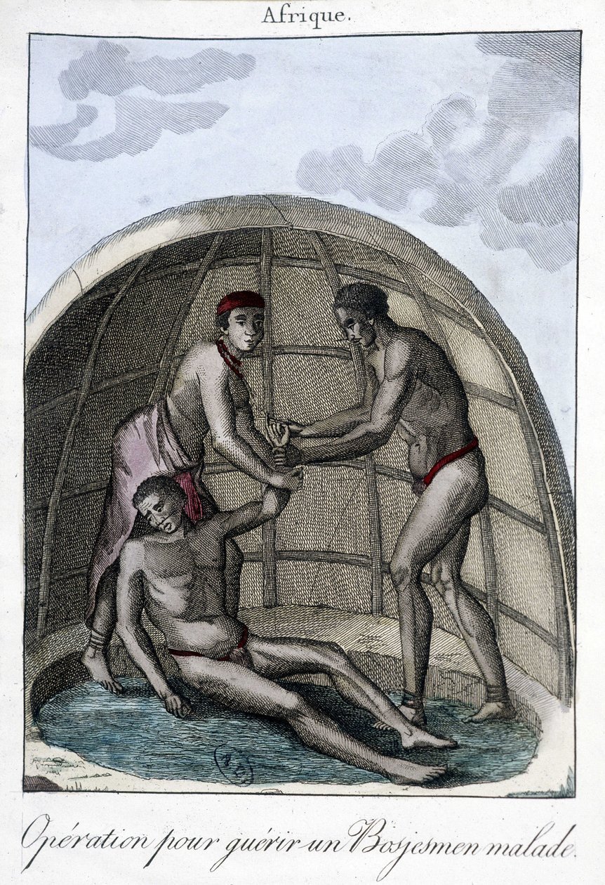 Operation för att bota en Bojesmen - gravyr av Unknown artist