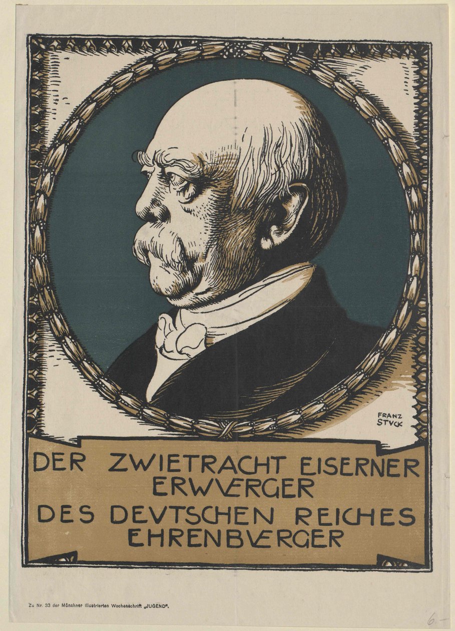 Otto greve av Bismarck (tryck) av Unknown artist