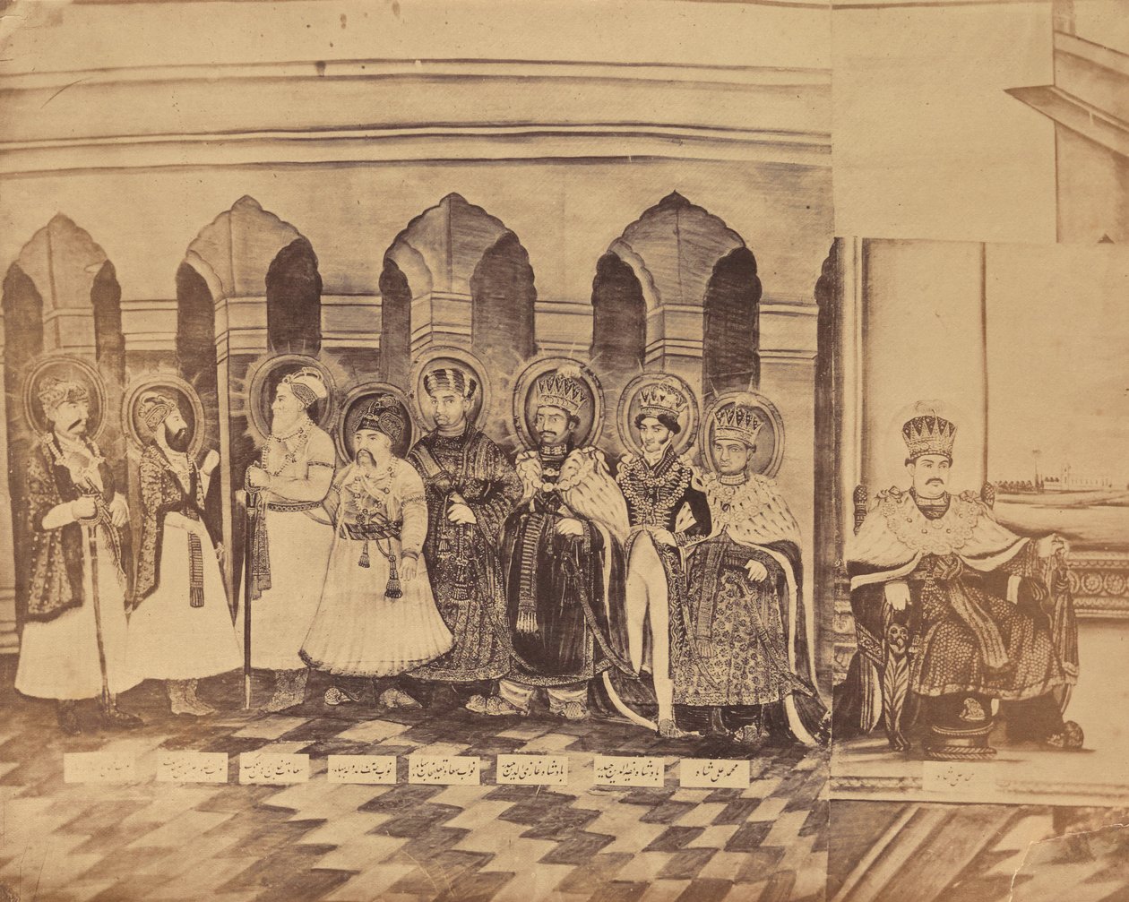[Målning föreställande nawaberna av Awadh, Indien] av Unknown artist