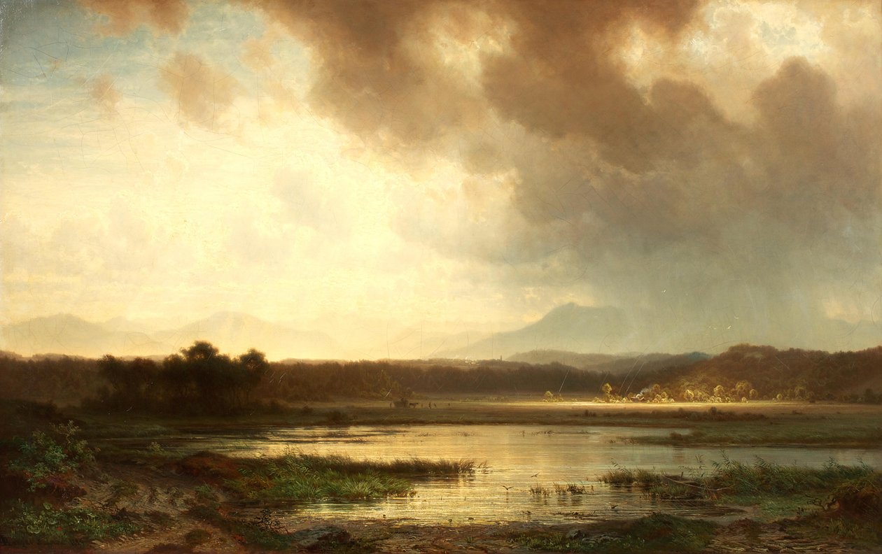 Vilt på heden i närheten av Seeshaupt av Unknown artist