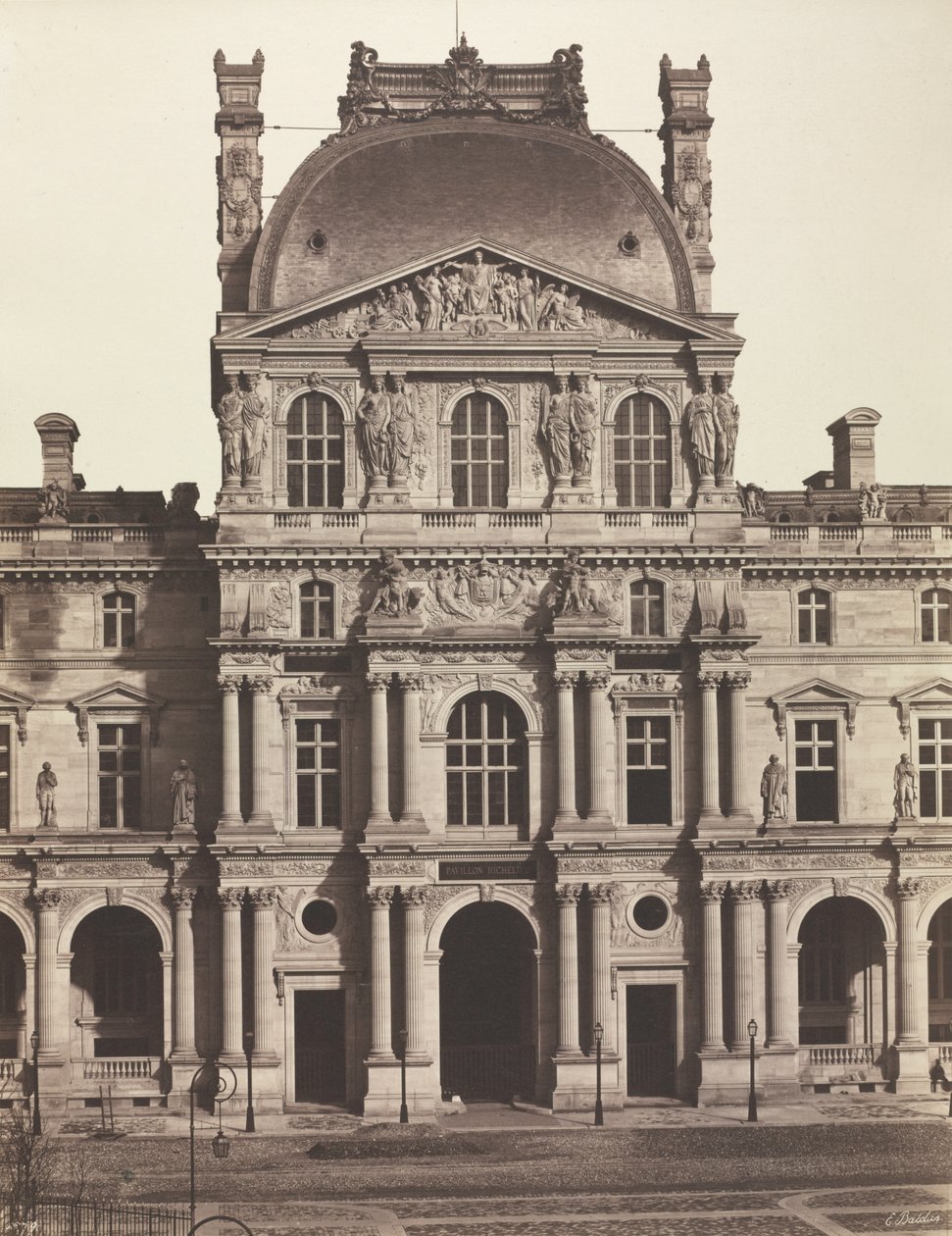 Pavilion Richelieu, Louvren, Paris av Unknown artist