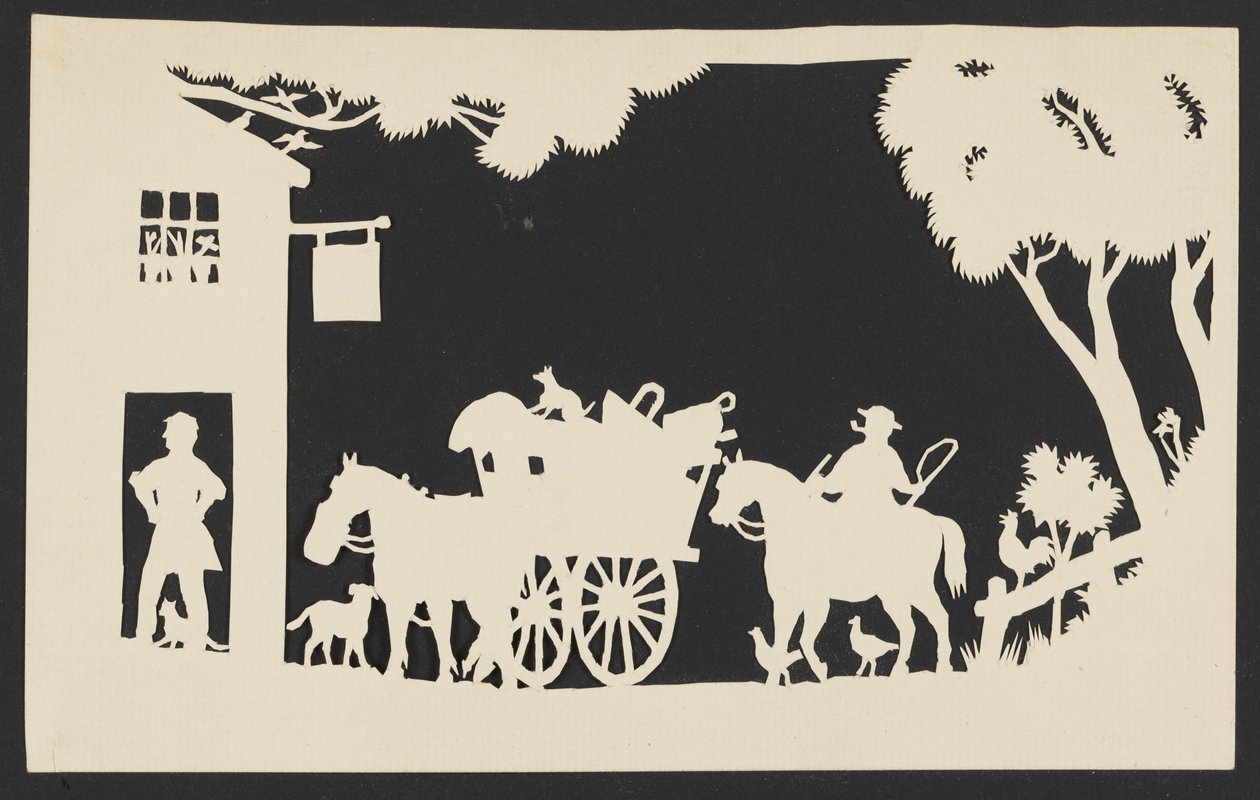 Peddlar anländer till ett värdshus av Unknown artist