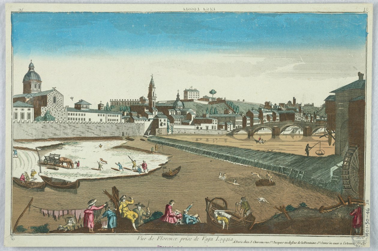 Peep-show, utsikt över Florens tagen från Vaga Loggia, 19 av Unknown artist