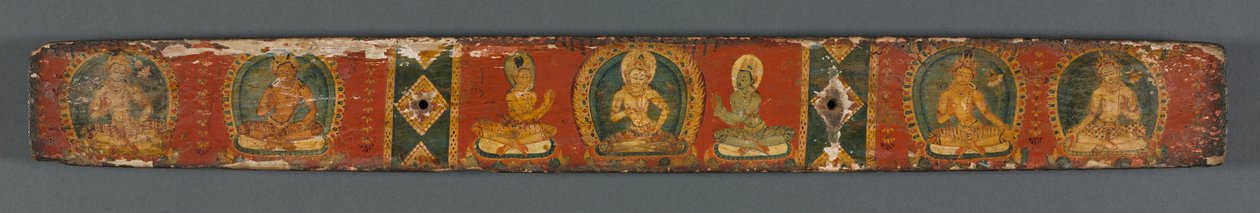 Perfektion av visdom i åtta tusen rader: Ashtasahasrika Prajnaparamita: Baksida av Unknown artist