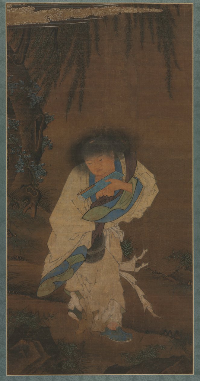 poeten och enstöringen Han Shan av Unknown artist