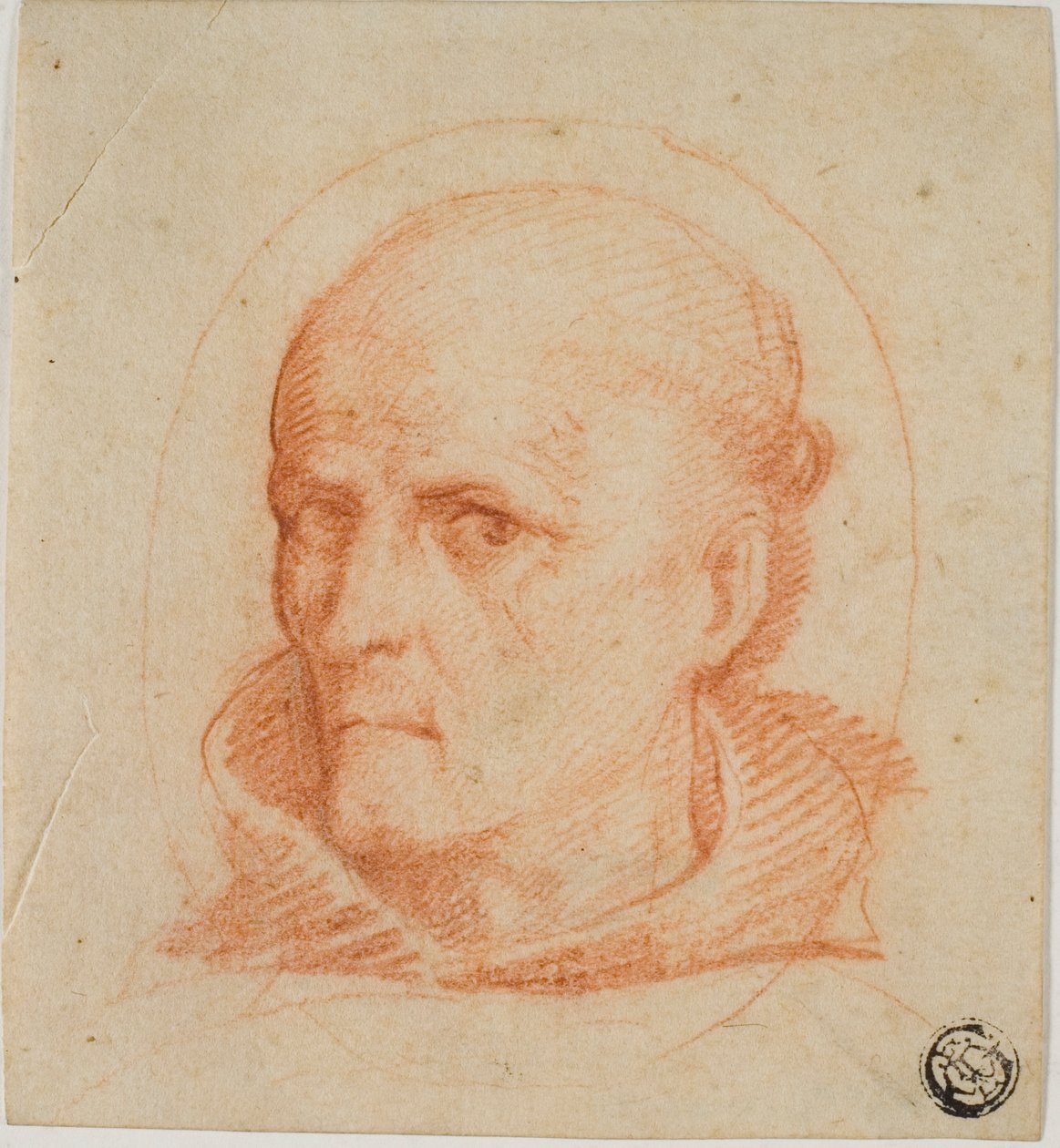 Porträtt Chef för Franciscan Monk av Unknown artist