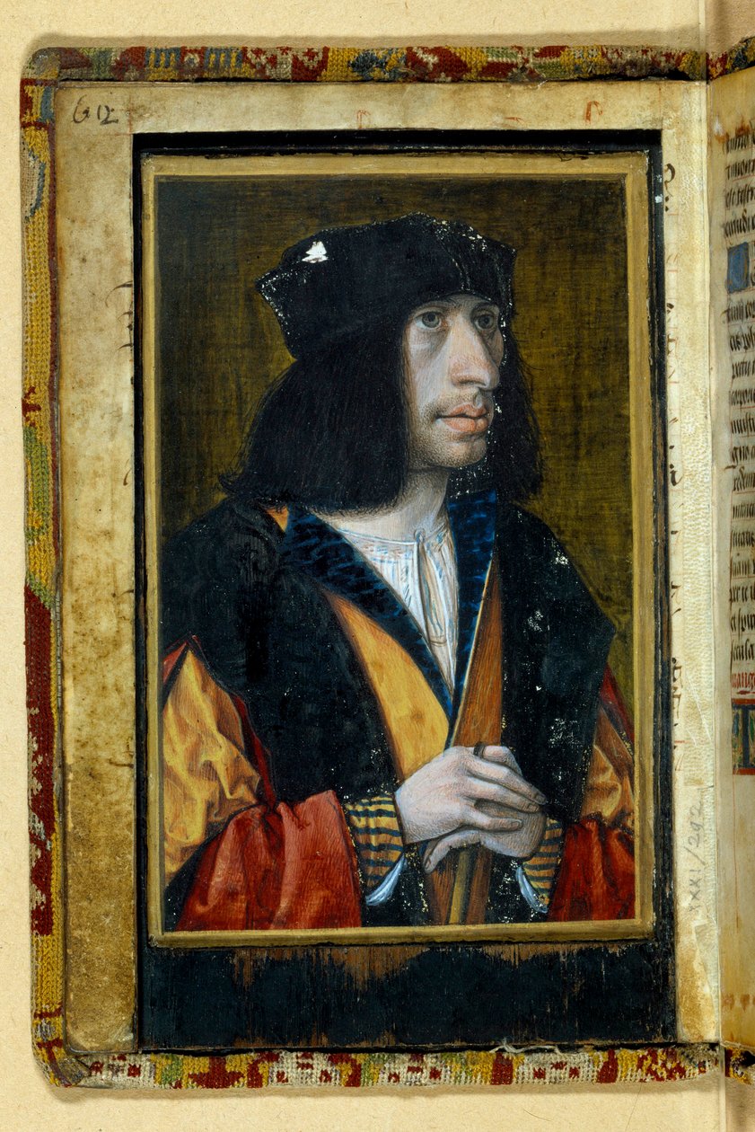 Porträtt antar av Karl VIII av Unknown artist